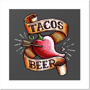 TACOS & BEER Posters and Art